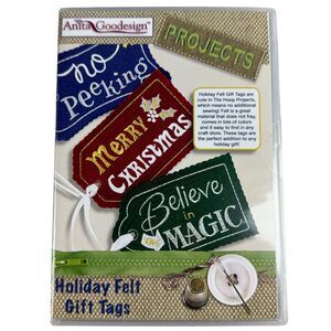 Anita Goodesign Projects Holiday Felt Tags Embroidery Machine Design CD